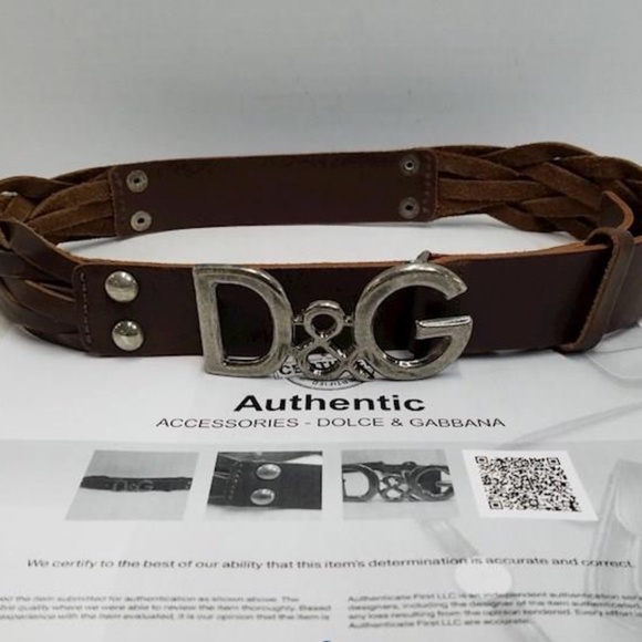 Dolce & Gabbana Authentic Women\'s Dark Brown Leather Belt main image 7